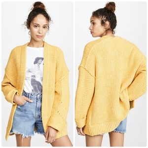 Free People High Hopes Marmalade Combo Cardigan